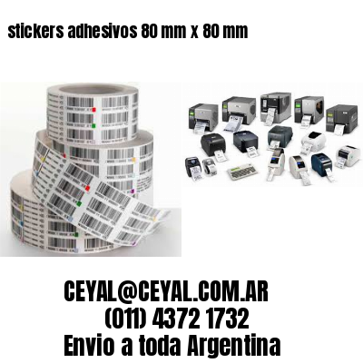 stickers adhesivos 80 mm x 80 mm
