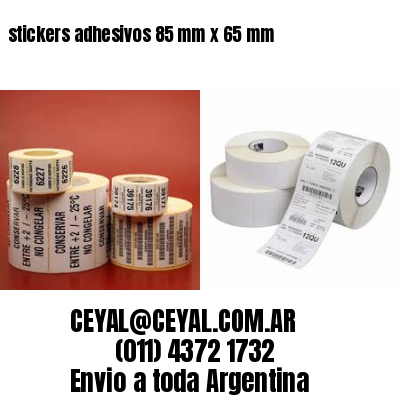 stickers adhesivos 85 mm x 65 mm