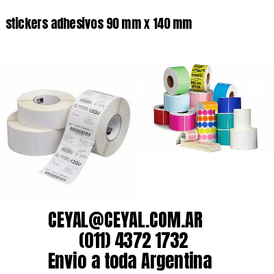 stickers adhesivos 90 mm x 140 mm