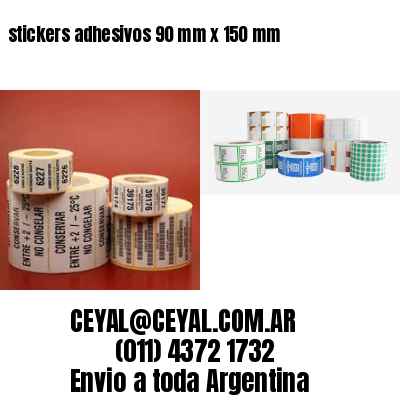stickers adhesivos 90 mm x 150 mm