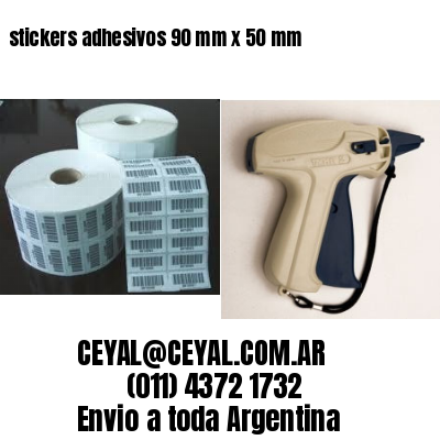stickers adhesivos 90 mm x 50 mm