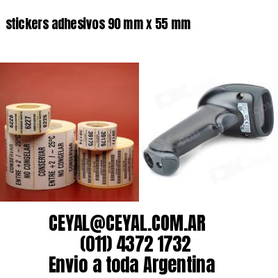 stickers adhesivos 90 mm x 55 mm