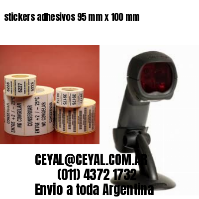 stickers adhesivos 95 mm x 100 mm