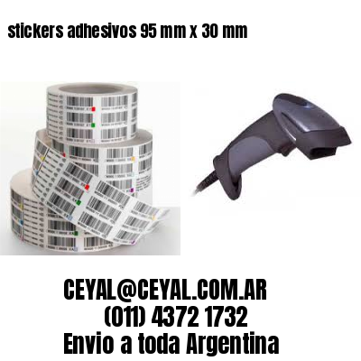 stickers adhesivos 95 mm x 30 mm