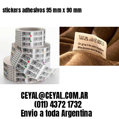 stickers adhesivos 95 mm x 90 mm