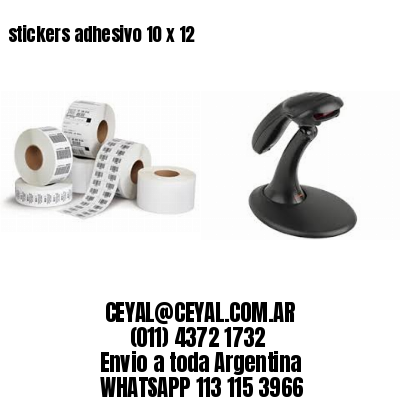 stickers adhesivo 10 x 12