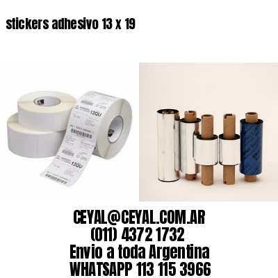 stickers adhesivo 13 x 19