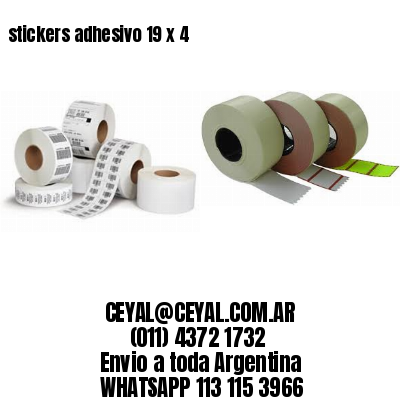 stickers adhesivo 19 x 4