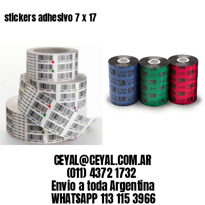 stickers adhesivo 7 x 17