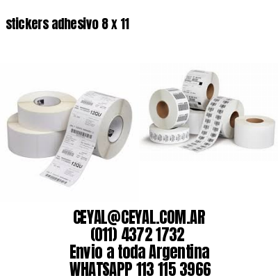 stickers adhesivo 8 x 11