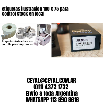 etiquetas ilustracion 100 x 75 para control stock en local
