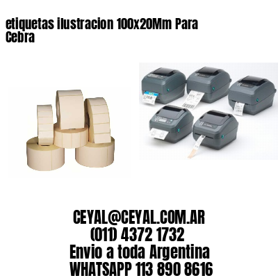 etiquetas ilustracion 100x20Mm Para Cebra