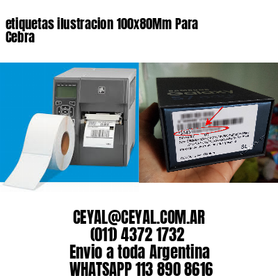 etiquetas ilustracion 100x80Mm Para Cebra