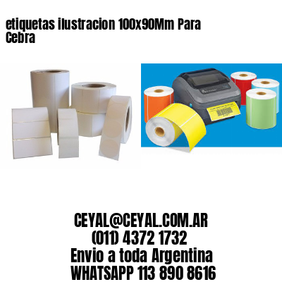 etiquetas ilustracion 100x90Mm Para Cebra