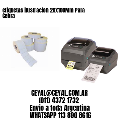 etiquetas ilustracion 20x100Mm Para Cebra