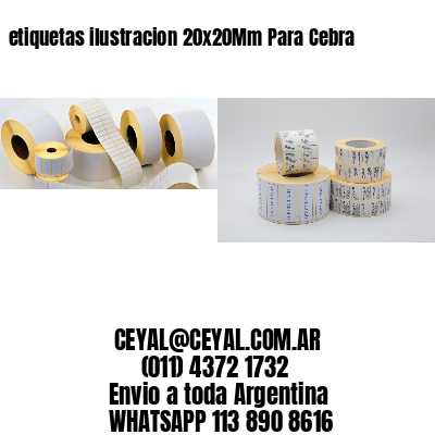 etiquetas ilustracion 20x20Mm Para Cebra
