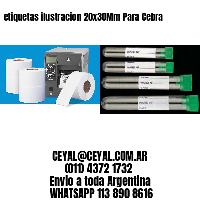 etiquetas ilustracion 20x30Mm Para Cebra
