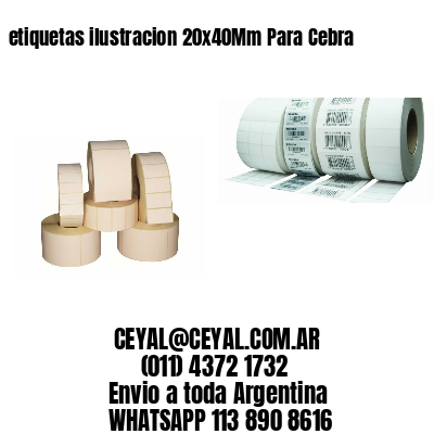 etiquetas ilustracion 20x40Mm Para Cebra
