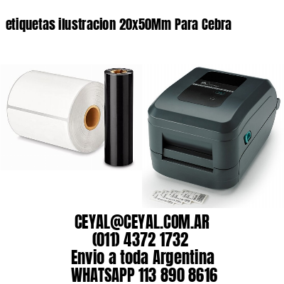 etiquetas ilustracion 20x50Mm Para Cebra