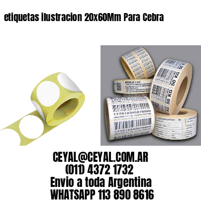 etiquetas ilustracion 20x60Mm Para Cebra