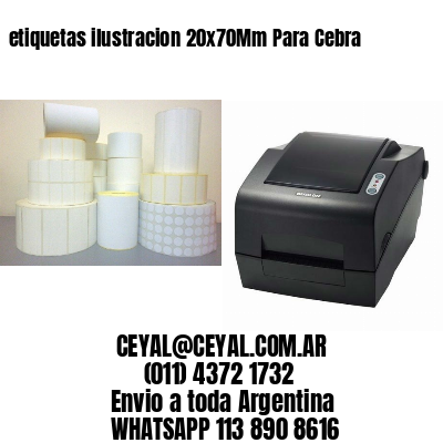 etiquetas ilustracion 20x70Mm Para Cebra