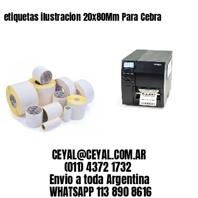 etiquetas ilustracion 20x80Mm Para Cebra