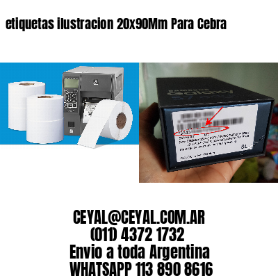 etiquetas ilustracion 20x90Mm Para Cebra