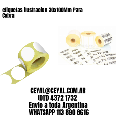 etiquetas ilustracion 30x100Mm Para Cebra
