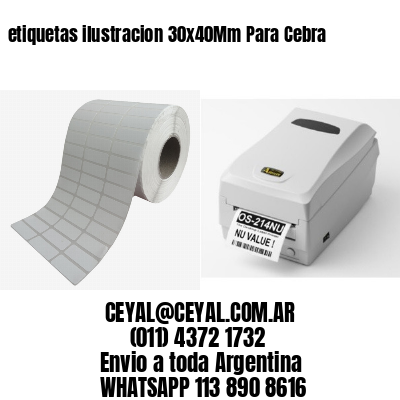 etiquetas ilustracion 30x40Mm Para Cebra