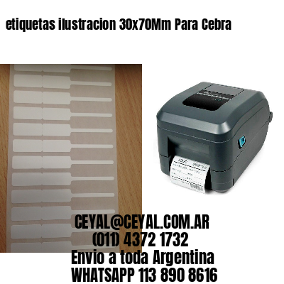 etiquetas ilustracion 30x70Mm Para Cebra