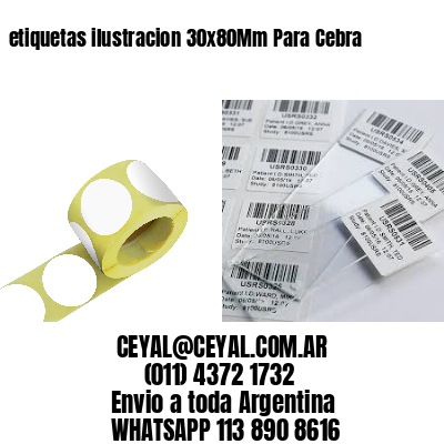 etiquetas ilustracion 30x80Mm Para Cebra