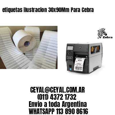 etiquetas ilustracion 30x90Mm Para Cebra