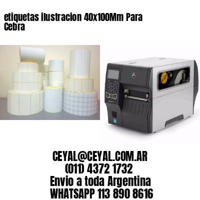 etiquetas ilustracion 40x100Mm Para Cebra