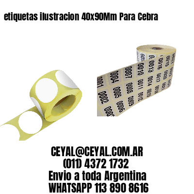 etiquetas ilustracion 40x90Mm Para Cebra