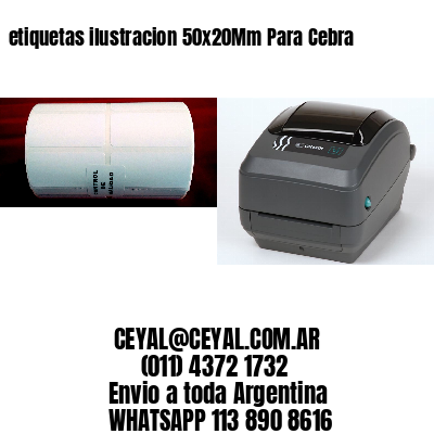 etiquetas ilustracion 50x20Mm Para Cebra
