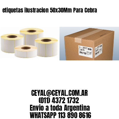 etiquetas ilustracion 50x30Mm Para Cebra