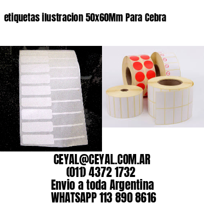 etiquetas ilustracion 50x60Mm Para Cebra