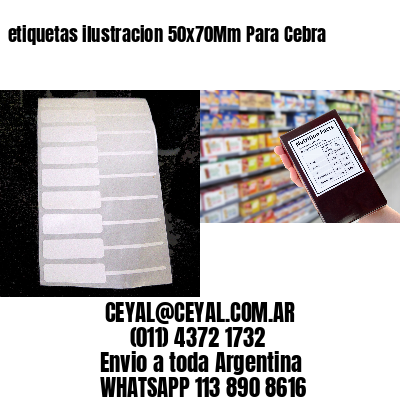 etiquetas ilustracion 50x70Mm Para Cebra