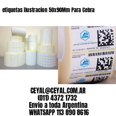 etiquetas ilustracion 50x90Mm Para Cebra