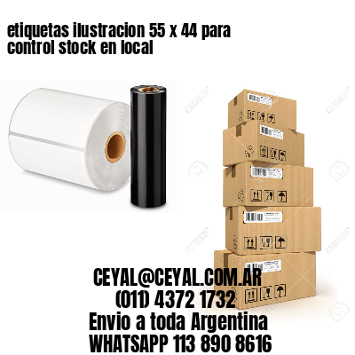 etiquetas ilustracion 55 x 44 para control stock en local