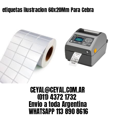 etiquetas ilustracion 60x20Mm Para Cebra