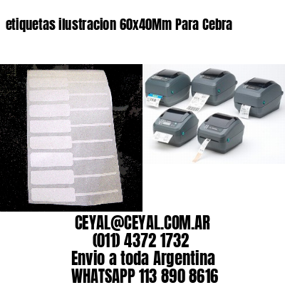 etiquetas ilustracion 60x40Mm Para Cebra