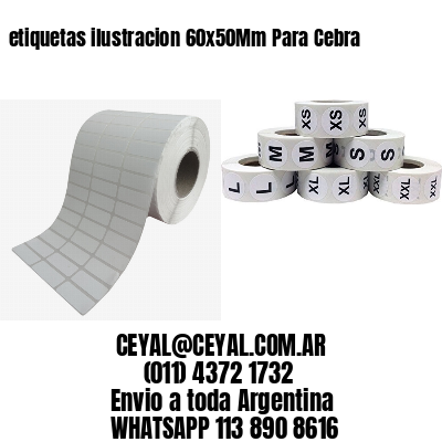 etiquetas ilustracion 60x50Mm Para Cebra