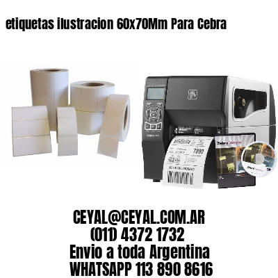 etiquetas ilustracion 60x70Mm Para Cebra
