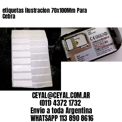 etiquetas ilustracion 70x100Mm Para Cebra