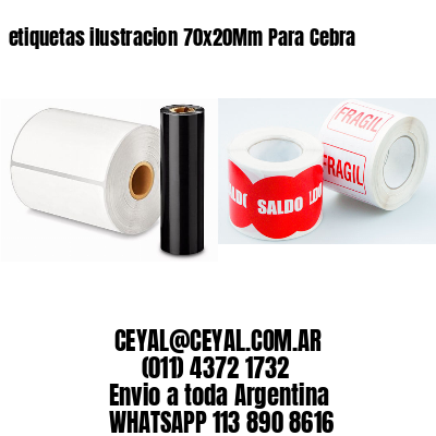 etiquetas ilustracion 70x20Mm Para Cebra