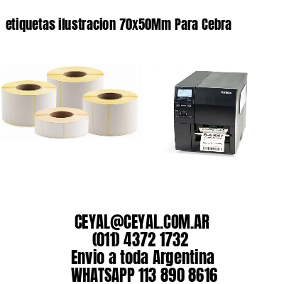 etiquetas ilustracion 70x50Mm Para Cebra