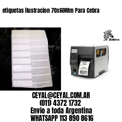 etiquetas ilustracion 70x60Mm Para Cebra