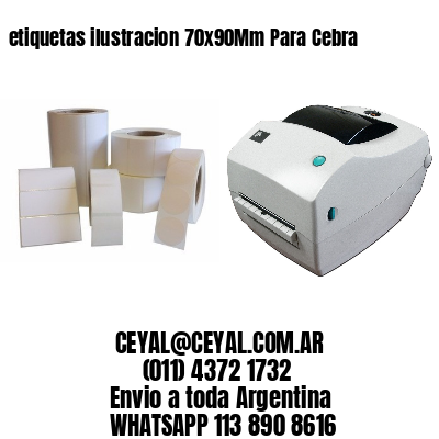 etiquetas ilustracion 70x90Mm Para Cebra