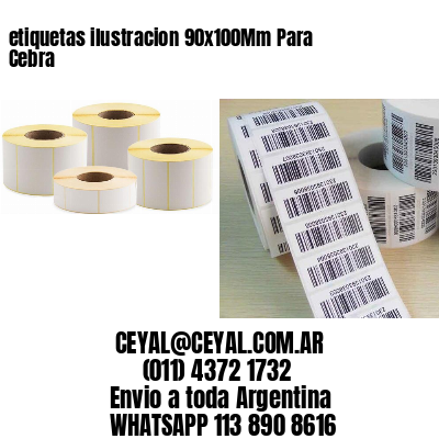 etiquetas ilustracion 90x100Mm Para Cebra